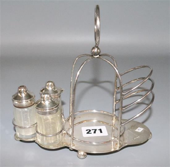 Silver breakfast stand